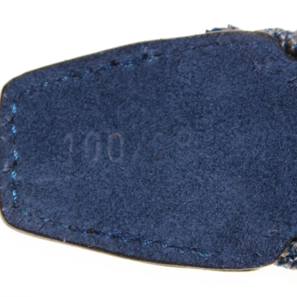 Garmany NWT Braided / Woven Belt Size 100 (US 38) in Blue Suede